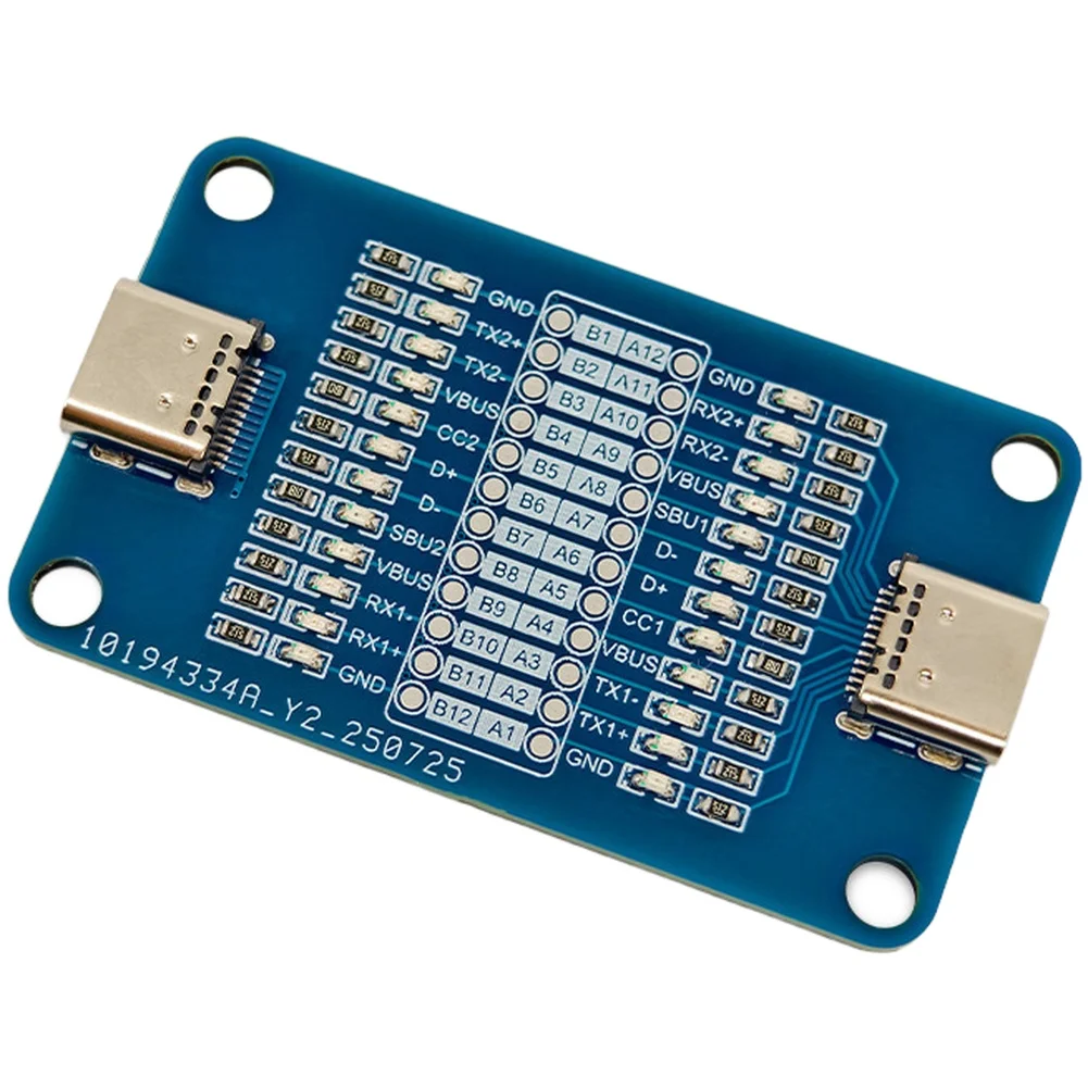 For On-site Testing 24-pin Tester 12 LED Indicators 12 LED Visual Readout Portable Compact Design For USB-C Ports