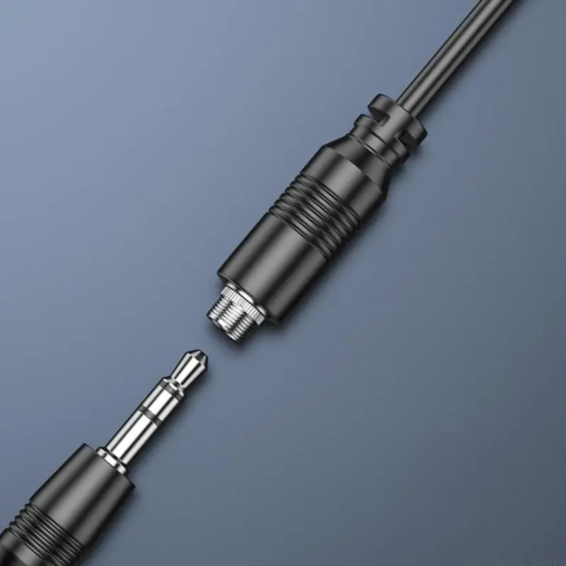 E56B 3.5mm Female to Female Connection Adapter Cable Extension Adapter PVC Coating Crack Resistance Corrosion Resistant