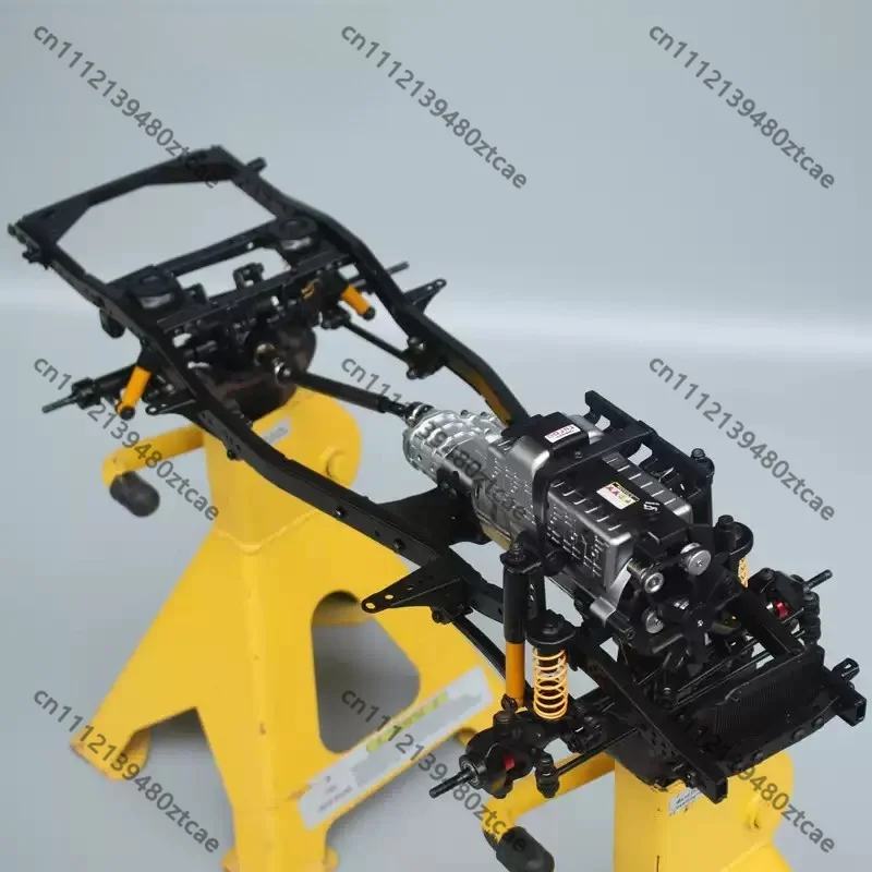 Crawler Full‑Metal Chassis Frame, RUN‑80 Simulation Off‑Road Vehicle Upgrade Hardware Spare‑Part, Hobby Crawler Accessory