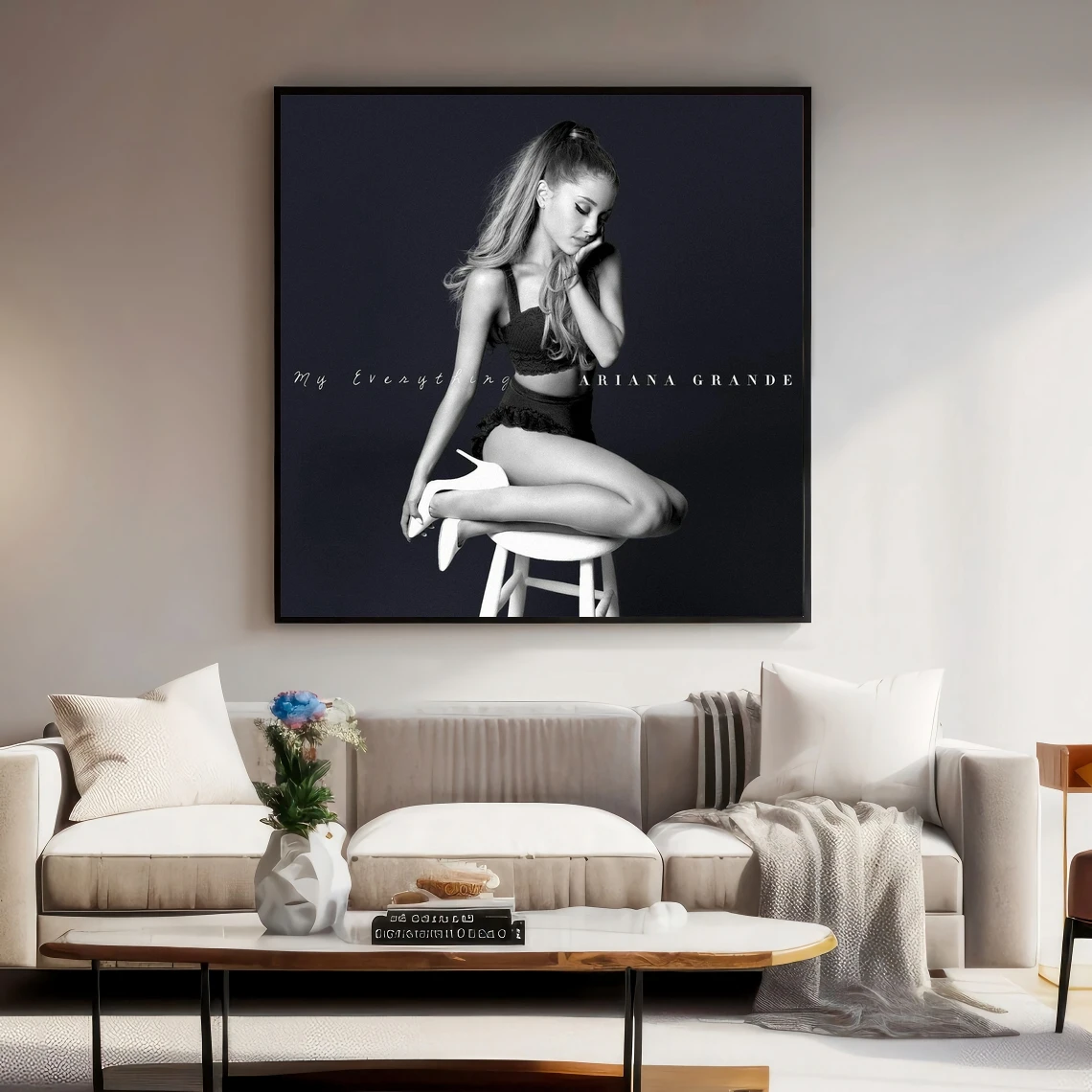 أريانا غراندي بلدي كل شيء ألبوم الموسيقى المشارك غطاء المغني الفن صور قماش طباعة ديكور المنزل طلاء جدران (بدون إطار)