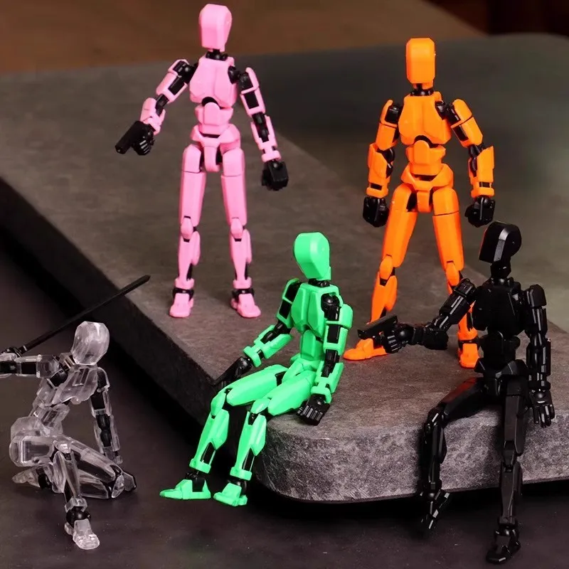 سن 3 + ألعاب أطفال ثلاثية الأبعاد الجمعية المشتركة دمية مفصلية دمى ثلاثية الأبعاد الطباعة عمل لعبة لصبي فتاة الاطفال الهدايا سطح المكتب زينة