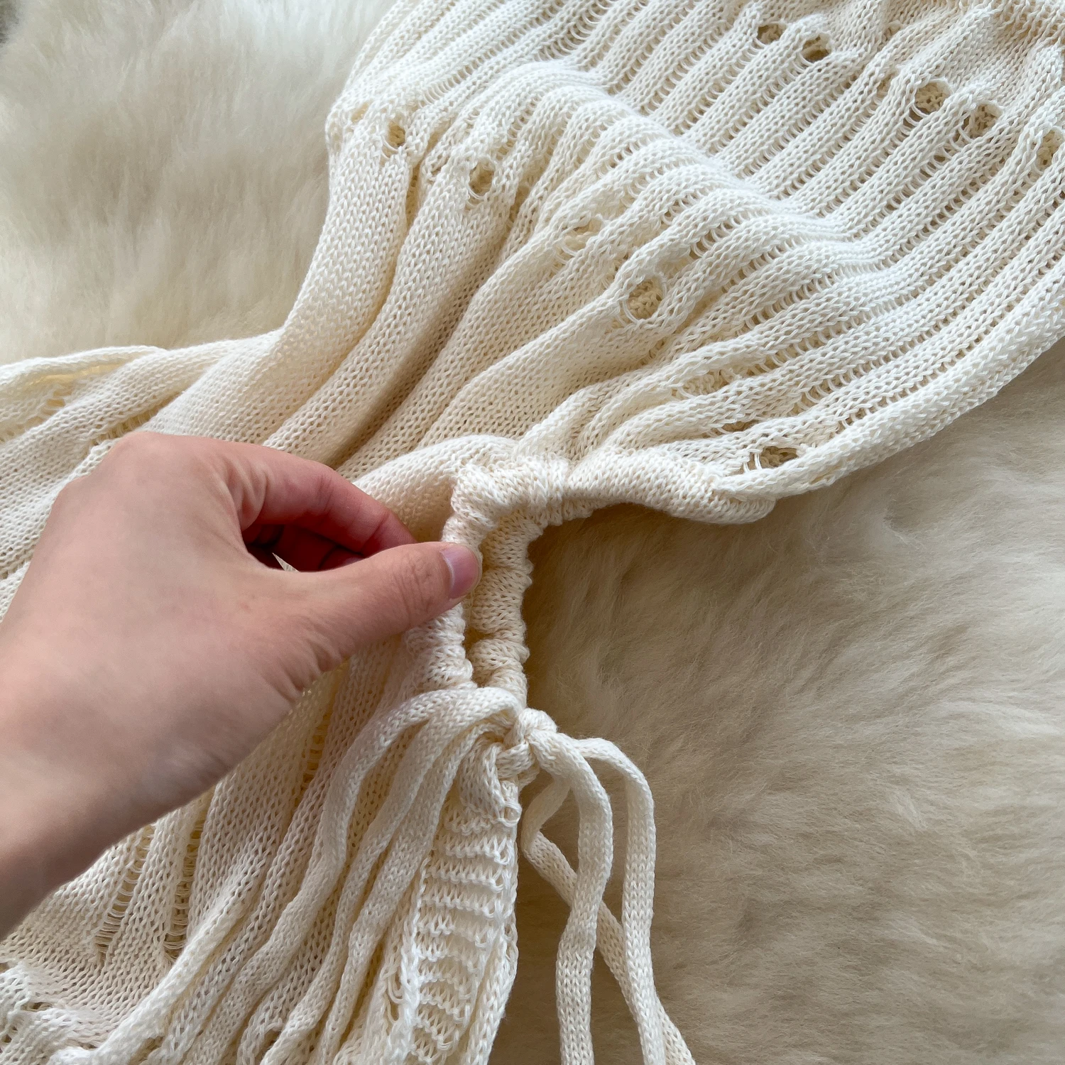 Chic vintage senza maniche scava fuori maglia sottile elegante fata moda coreana Boho vestito estivo abbigliamento donna