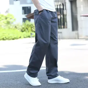 2024 Spring Autumn Men's Fashion Loose Straight Sweatpants Men's Outdoor Casual Cargo Pants Male Multi-pocket Long Trousers I677