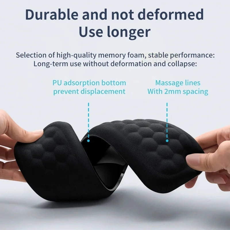 Keyboard and Mouse Wrist Rest Set Comfort Ergonomic Wrist Support for Wrist Pain Relief Computer M Wrist Rest  for Office view 3