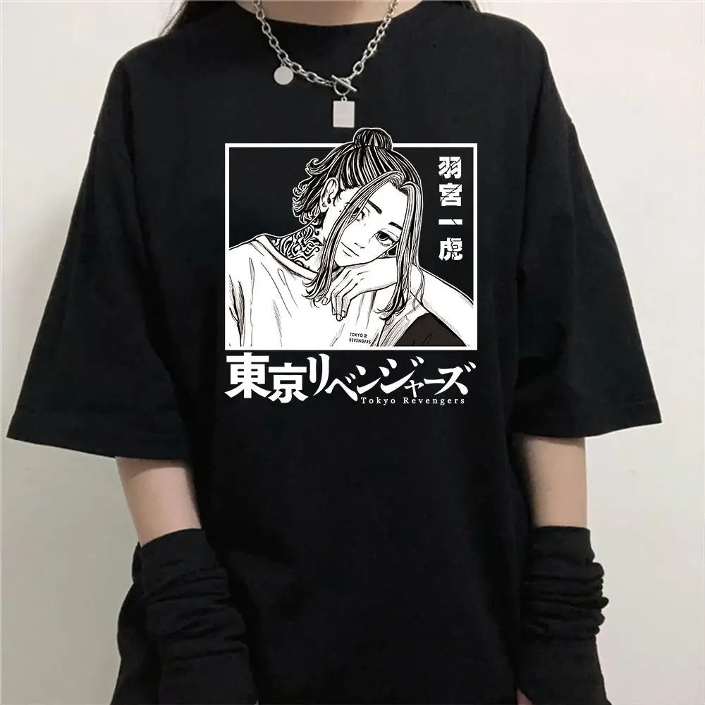 

Футболка с аниме «Токио Мстители», повседневная футболка унисекс в стиле Харадзюку, летняя одежда унисекс, уличная одежда в стиле хип-хоп 90-х годов, топы