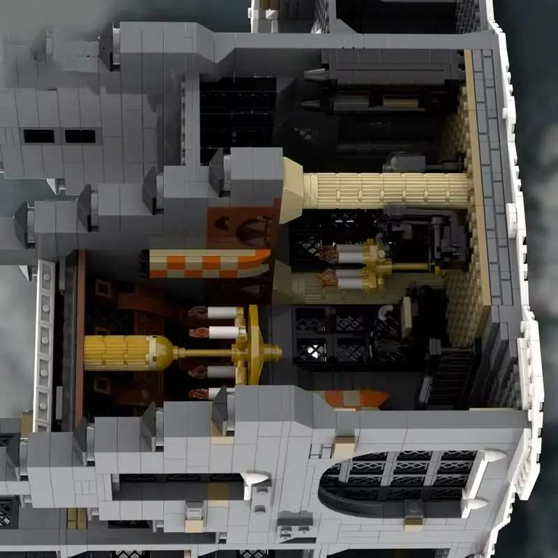 

Конструктор MOC: Модель тюрьмы из классического фильма, креативный набор для сборки, игрушки-уличные сцены, DIY-конструктор, коллекция кирпичиков, рождественские подарки