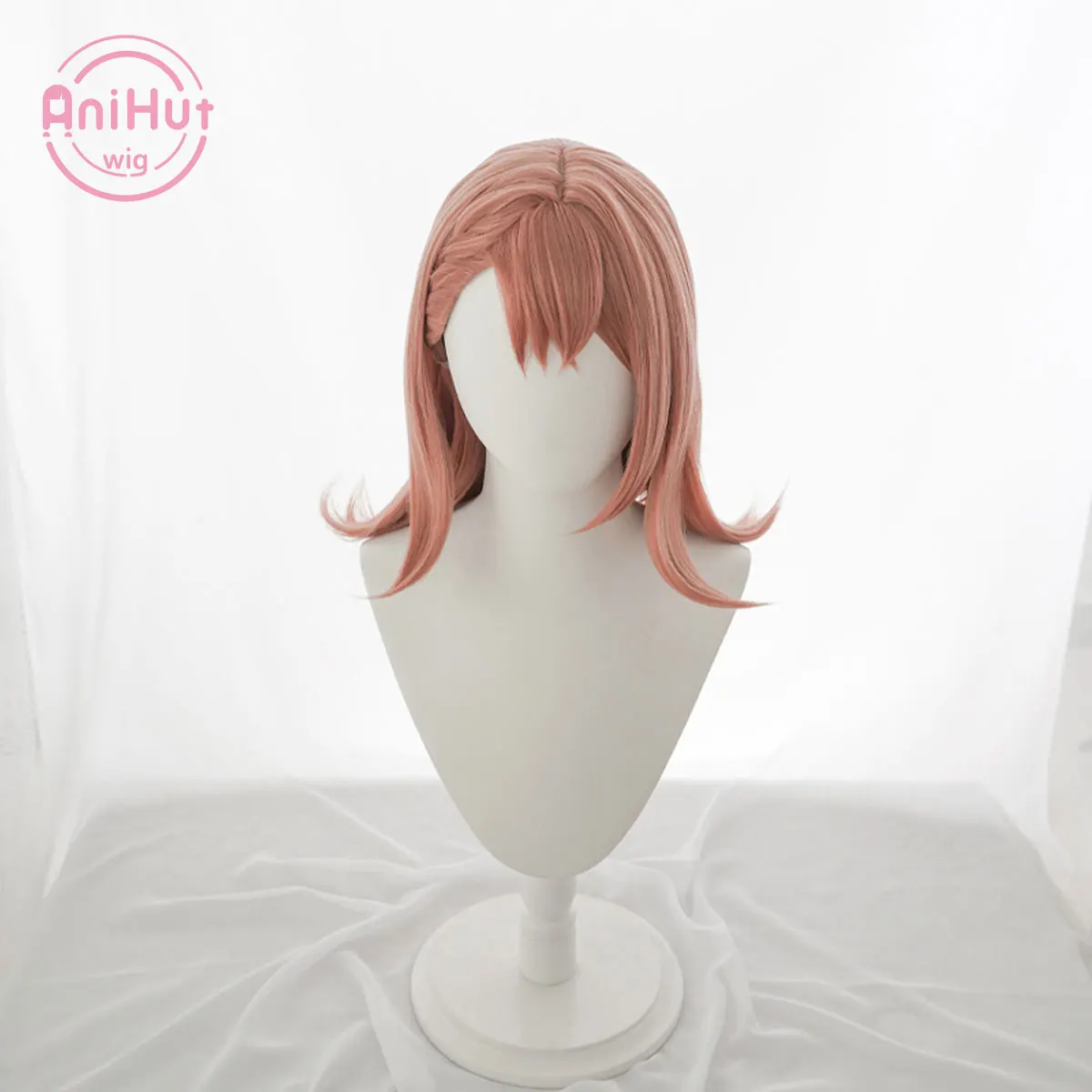 【AniHut】Hanasato Minori Orange 42cm Cosplay Wig Project SEKAI COLORFUL STAGE! Heat Resistant Synthetic Hair Hanasato Minori