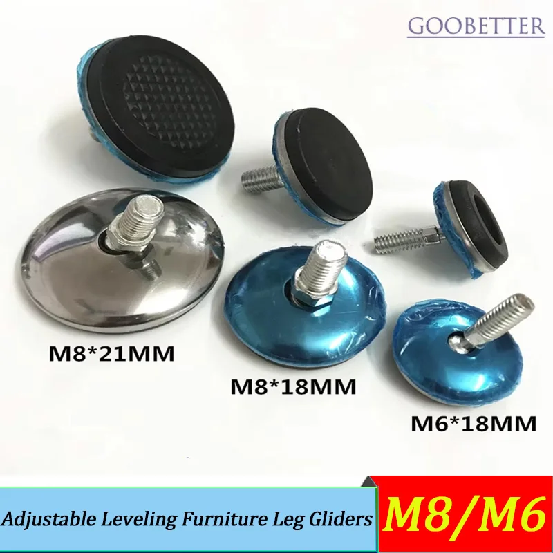 

M6 M8 Stainless steel Furniture sofa Leg Adjustable Furniture Feet,Suitable For Table Chair Cabinet Stool Legs Pad