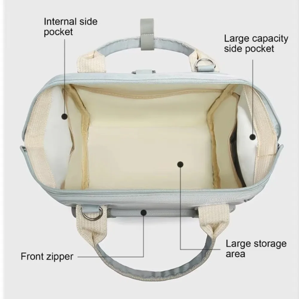 

Multifunctional Mommy Backpack Durable Material Anti Splash Water Mommy Shoulder Bag Maternity Design Large Capacity