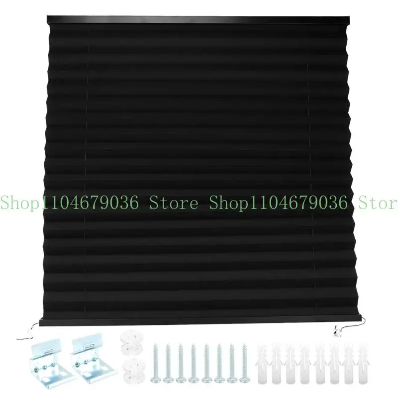 652F Travel Trailer Pleated Shade in PVC for Motorhome Window Privacy and Light Filter