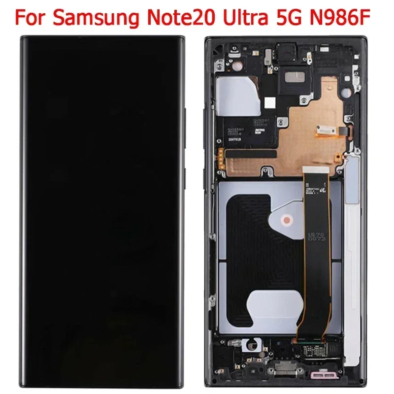 New LCD For Samsung  Note20 Ultra LCD Display With Frame 6.9