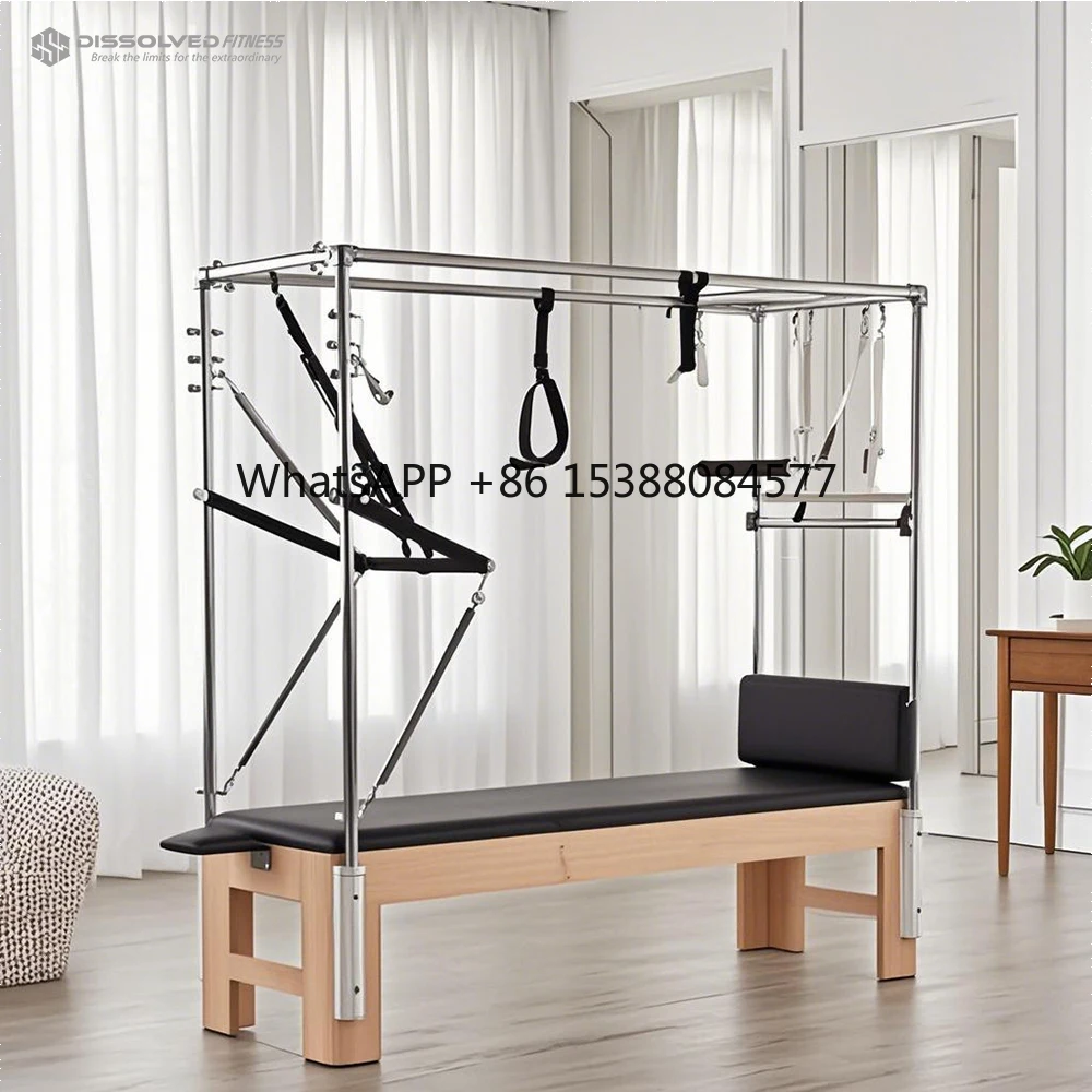 

Professional Studio Aluminium & Oak Wood Pilates Reformers Gym Set Core Bed with Adjustable Feature for Body Yoga & Pilates