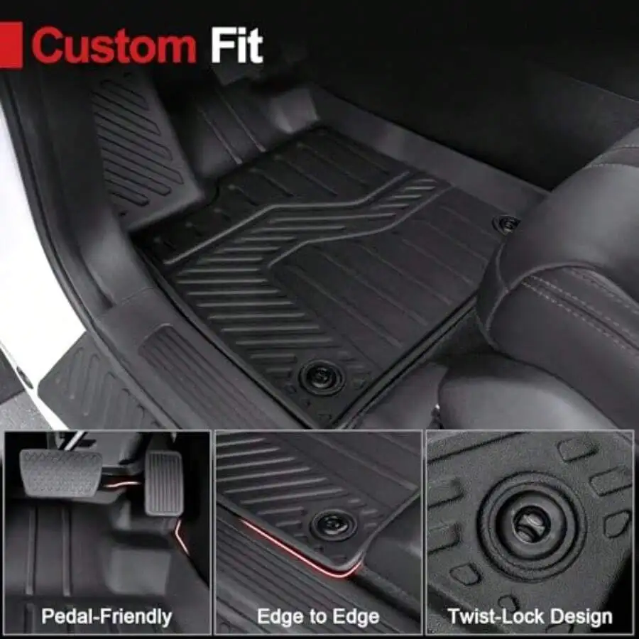 

Custom Fit All Weather TPE Floor Mats For Honda Pilot 2023-2026