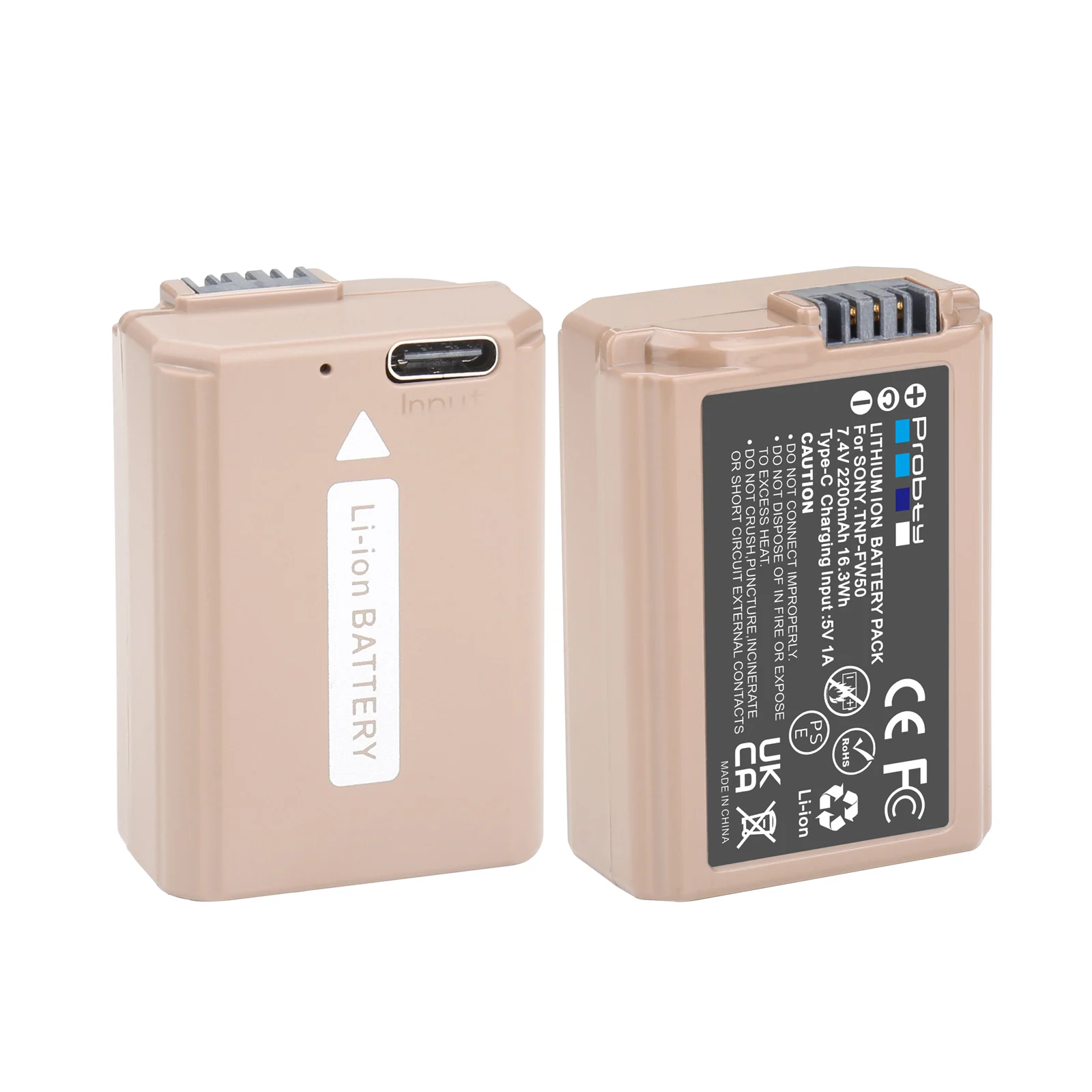 2200mAh NP-FW50 NPFW50 Battery For Sony ZV-E10, Alpha A6400 A6000 A6300 A6500 A5100 A7 A7II A7RII A7SII A7S A7S2 A7R A7R2