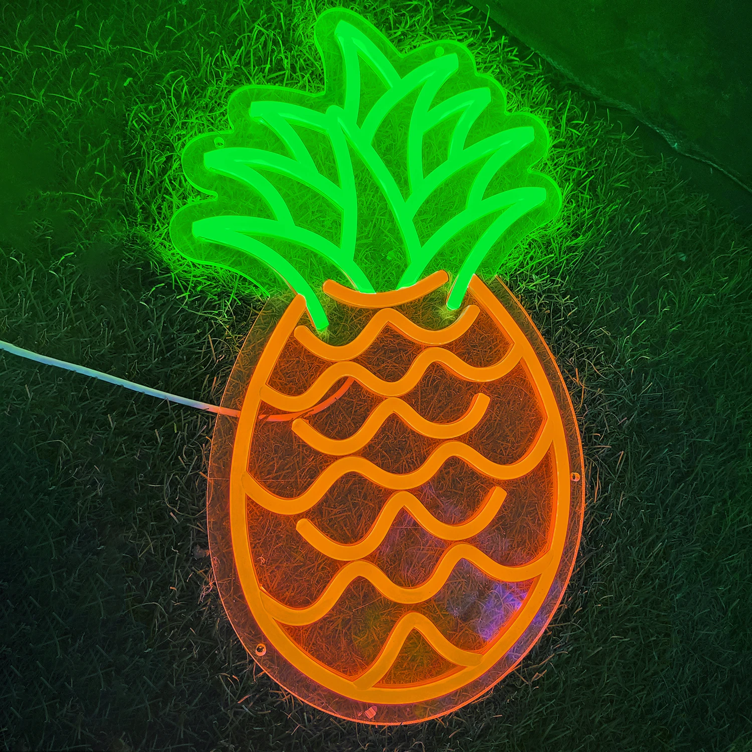 Imagem -04 - Pineapple Usb Neon Sign Light Led Neon Custom Night Light Decoração do Quarto Wall Art