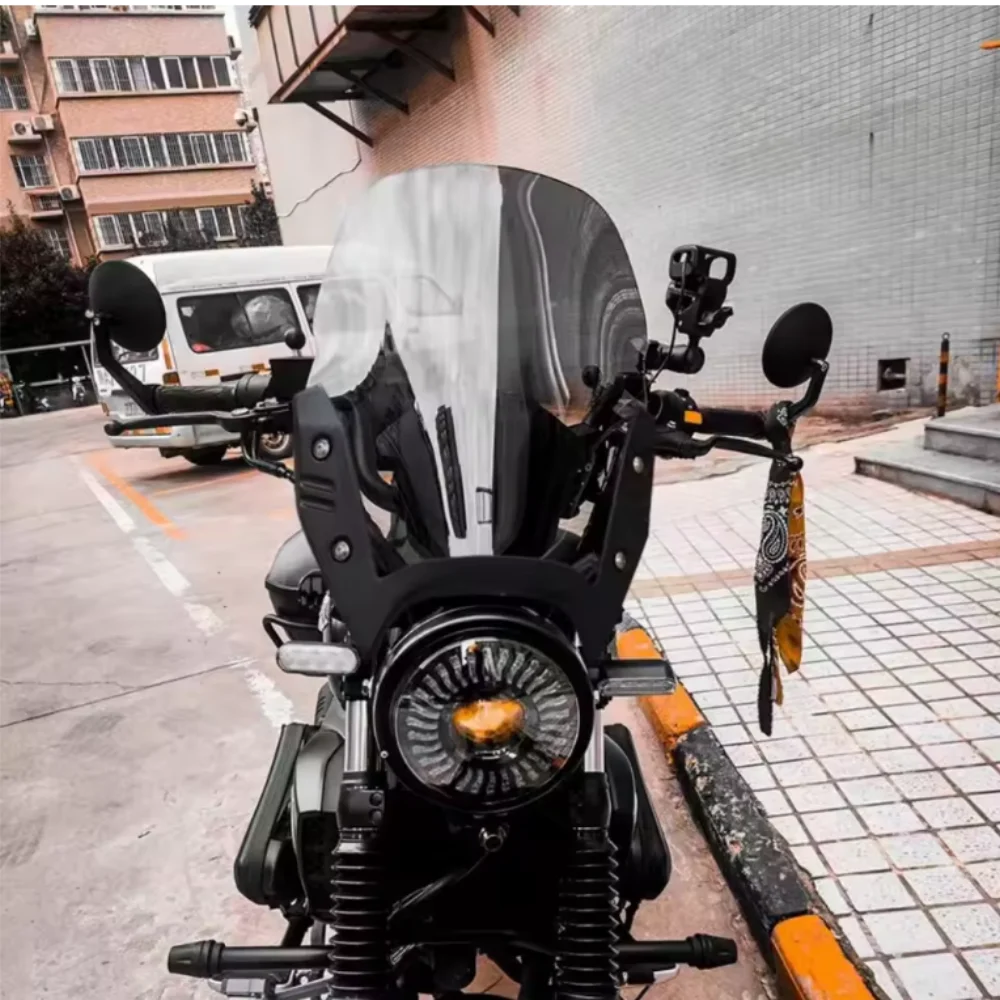 Motorcycle windshield modification suitable for Haojue TR300 Touring Edition windshield; original clip installation.tr300