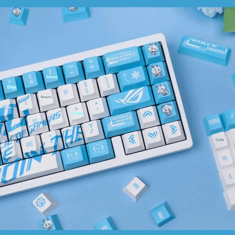 Mifuny Anime Keycaps Cherry Profile Keycap Custom Gaming Pbt Key Caps For Rog Mx Switch Mechanical Keyboard Gaming Accessories