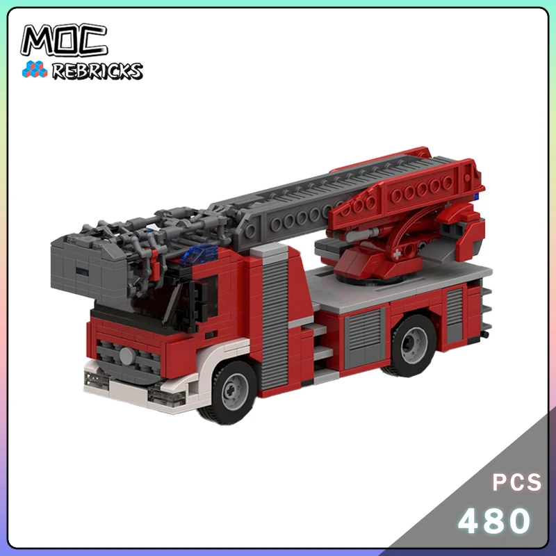 مدينة سلسلة MOC محرك النار بنة نموذج أطقم DIY تجميع الأصالة الطوب عرض السيارة لغز لعبة هدية عيد ميلاد