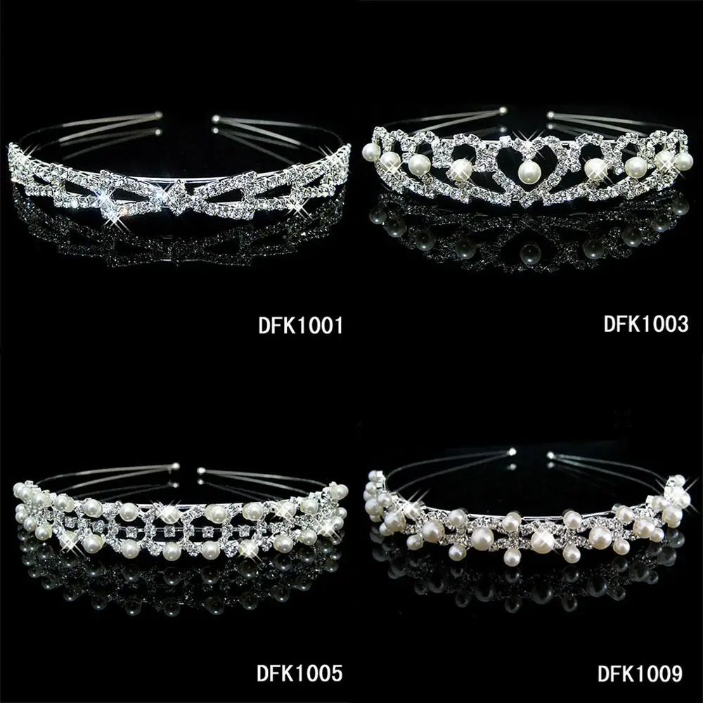 

Jewelry Wedding Bridal Women Girls Hair Band Wave Headband Pearl Crown