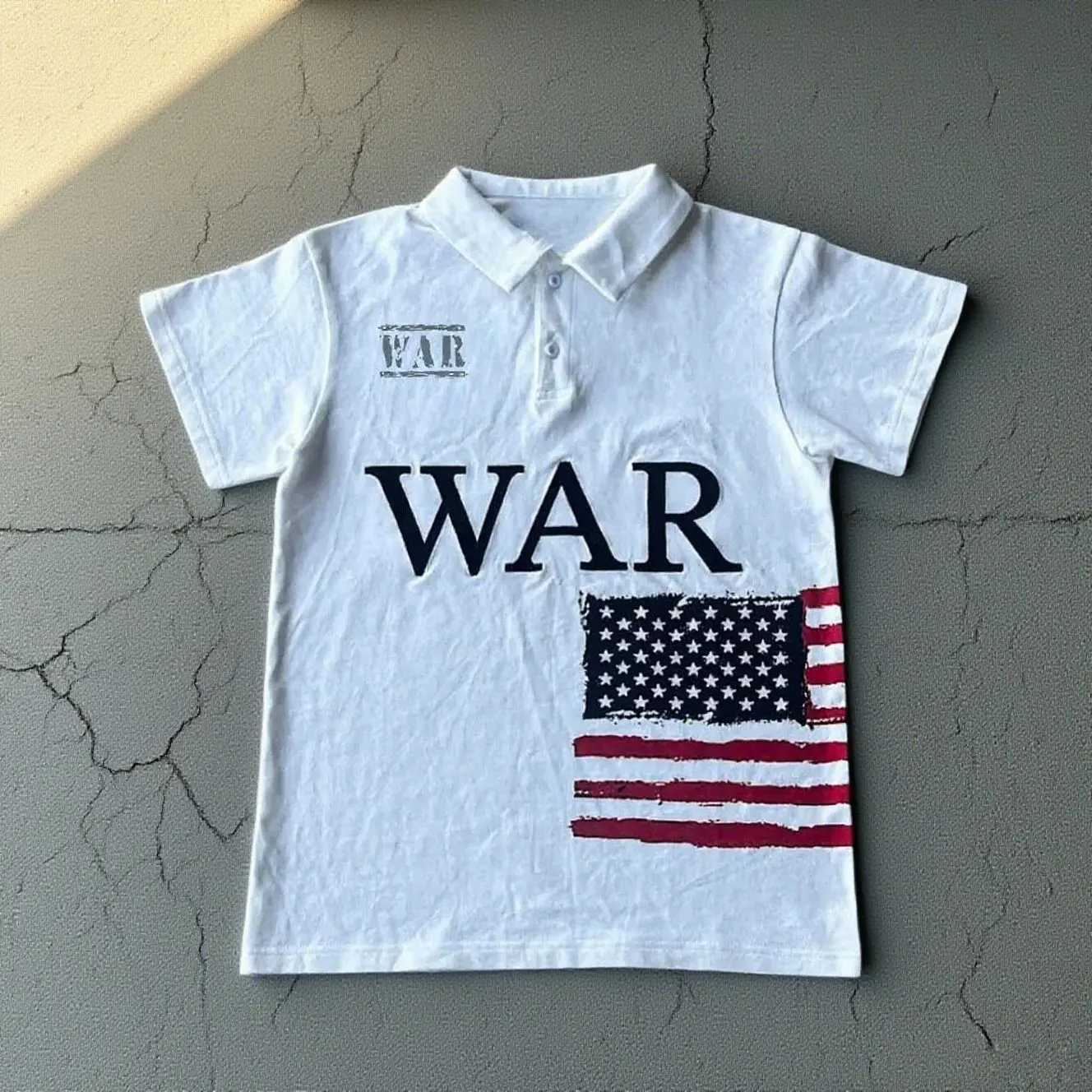 النمط الأوروبي والأمريكي 2025 الرجال تي شيرت ريترو قميص بولو مع نمط الحروف Harajuku Y2K شارع العليا القوطية الشرير الهيب هوب #1