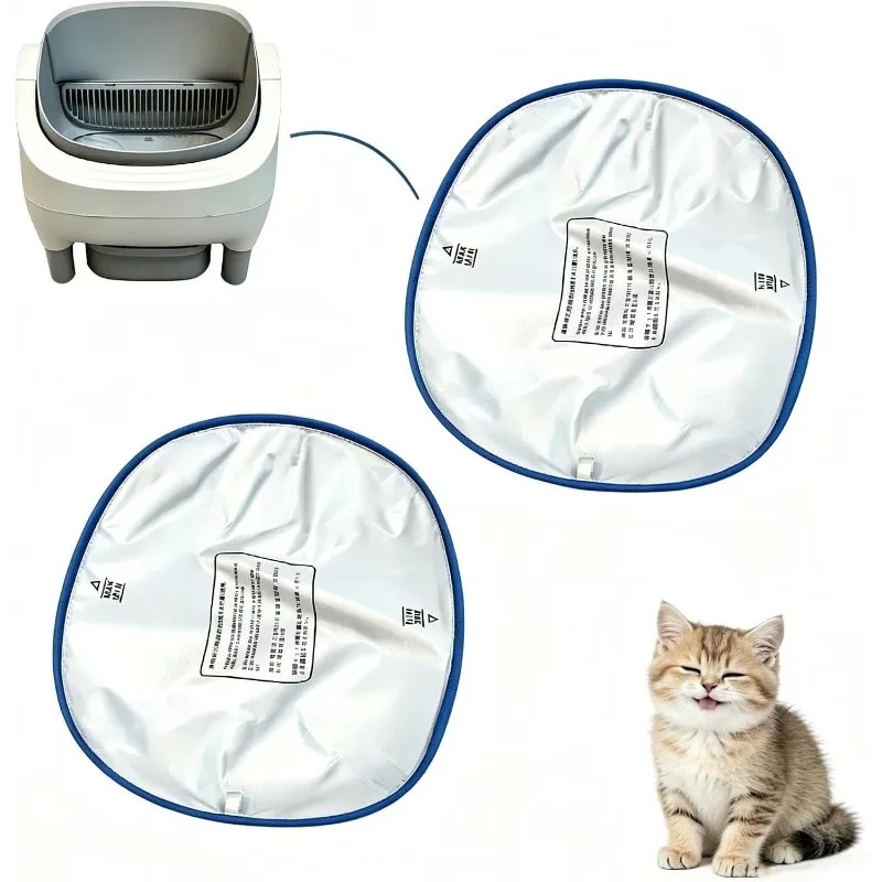 New Open-Type Automatic Cat Litter Box with Tuya Control, Replaceable Waterproof Mat, Cat Litter Box Base, Soft Cat Litter Tray
