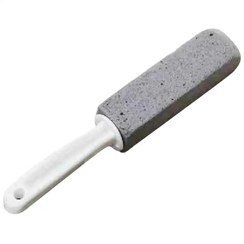 Curved Handle Toilet Brush 2pcs Pumice Stone Toilet Brush Set Ergonomic Short Long Handle Scrubber Scratch-free for Bathroom