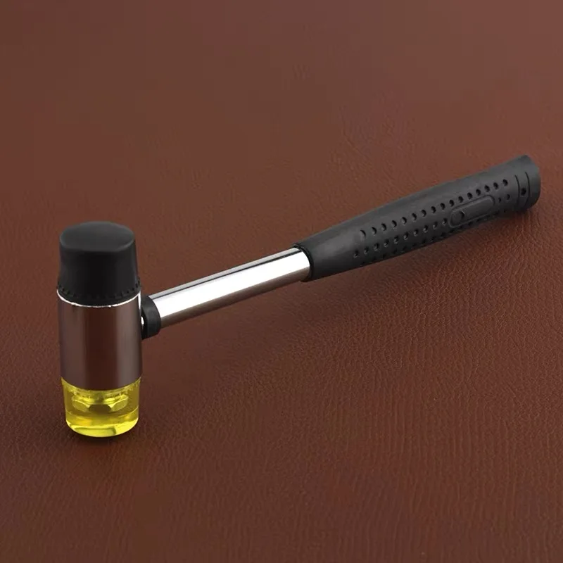 Rubber Mallet, Handmade DIY Leather Mallet, for Driving Punches and Installing Hardware, Small Hammer for Tapping Floor Tiles