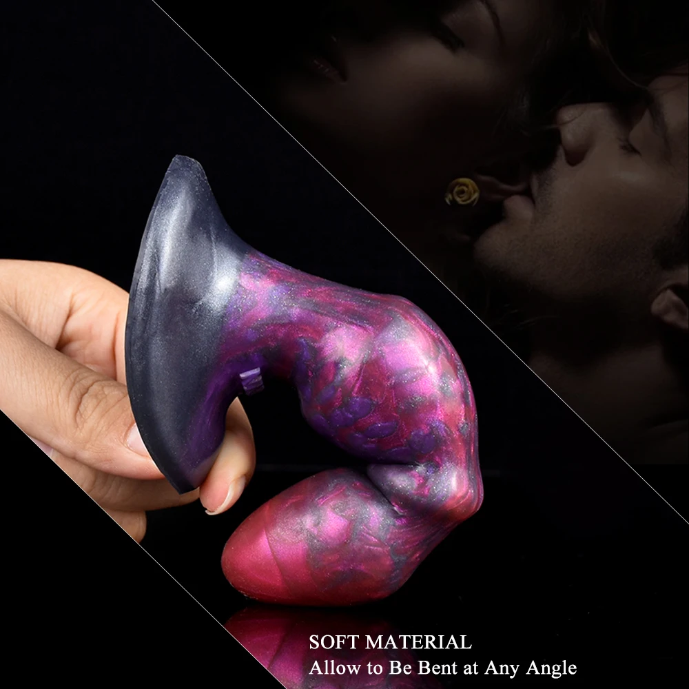 NNSX Dildo de Silicone para Mulheres, Massageador de Ânus e Próstata Masculino, Talão Anal, Dilator Ânus, Brinquedos Sexuais para Gay, Artigos Eróticos