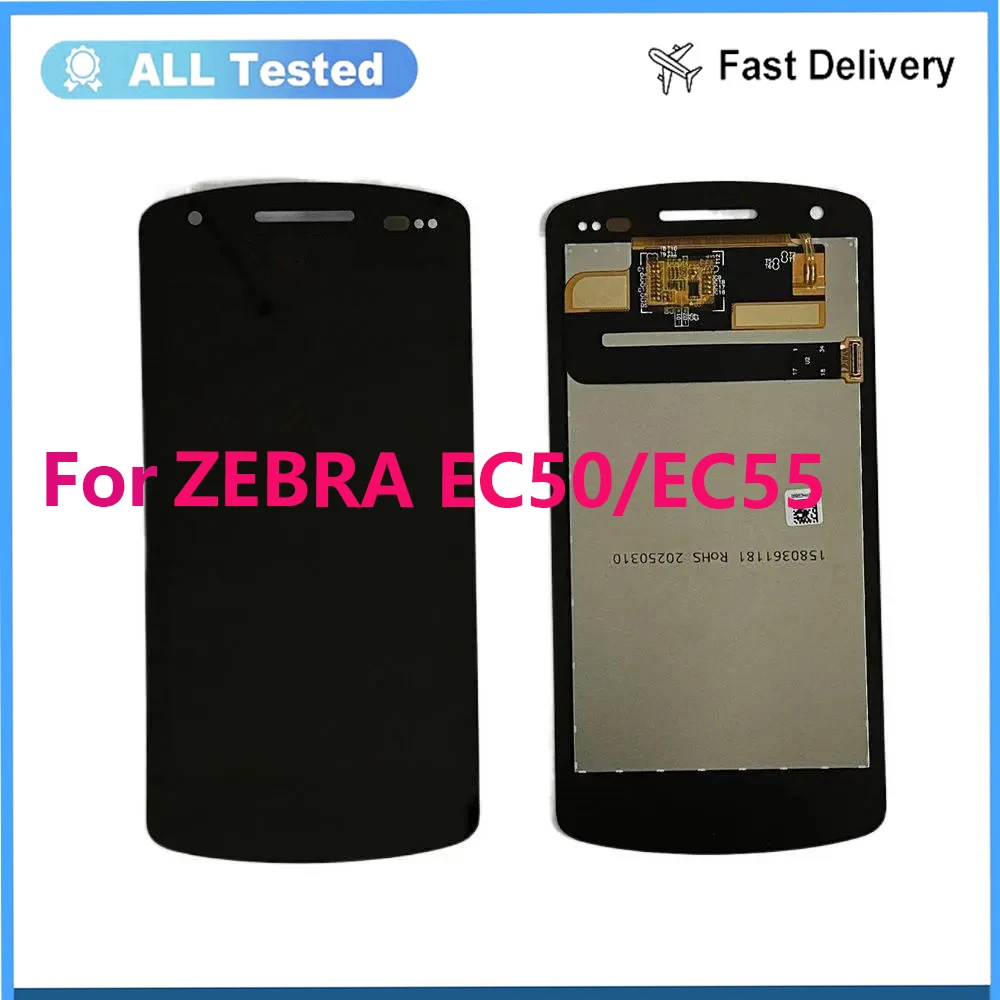 Original For ZEBRA EC50 EC55 LCD Display Touch Screen Digitizer Assembly For Zera EC50 EC55 Lcd Sensor