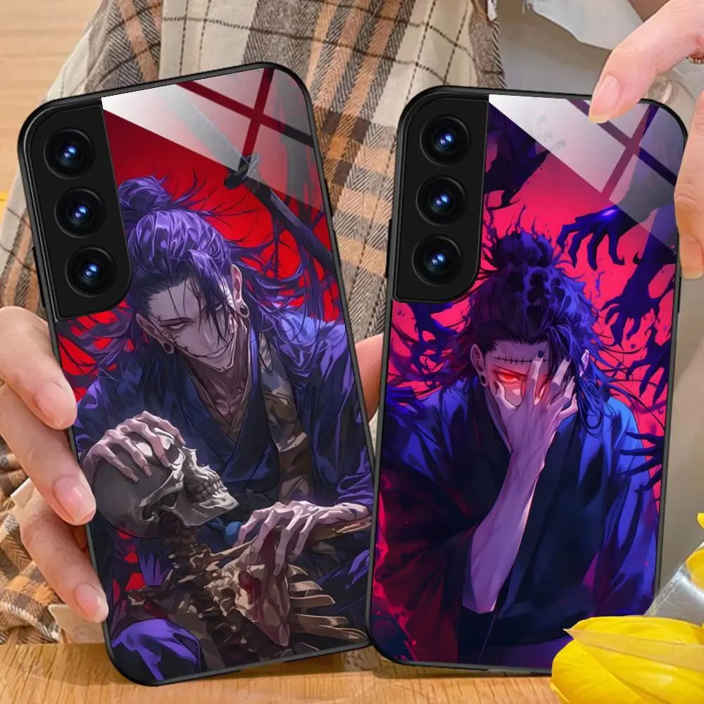 JJK Geto Suguru Phone Case for Samsung Galaxy S26 S25 S24 S23 S22 S21 S20 Note20 Plus FE Ultra Glass Protective Cover