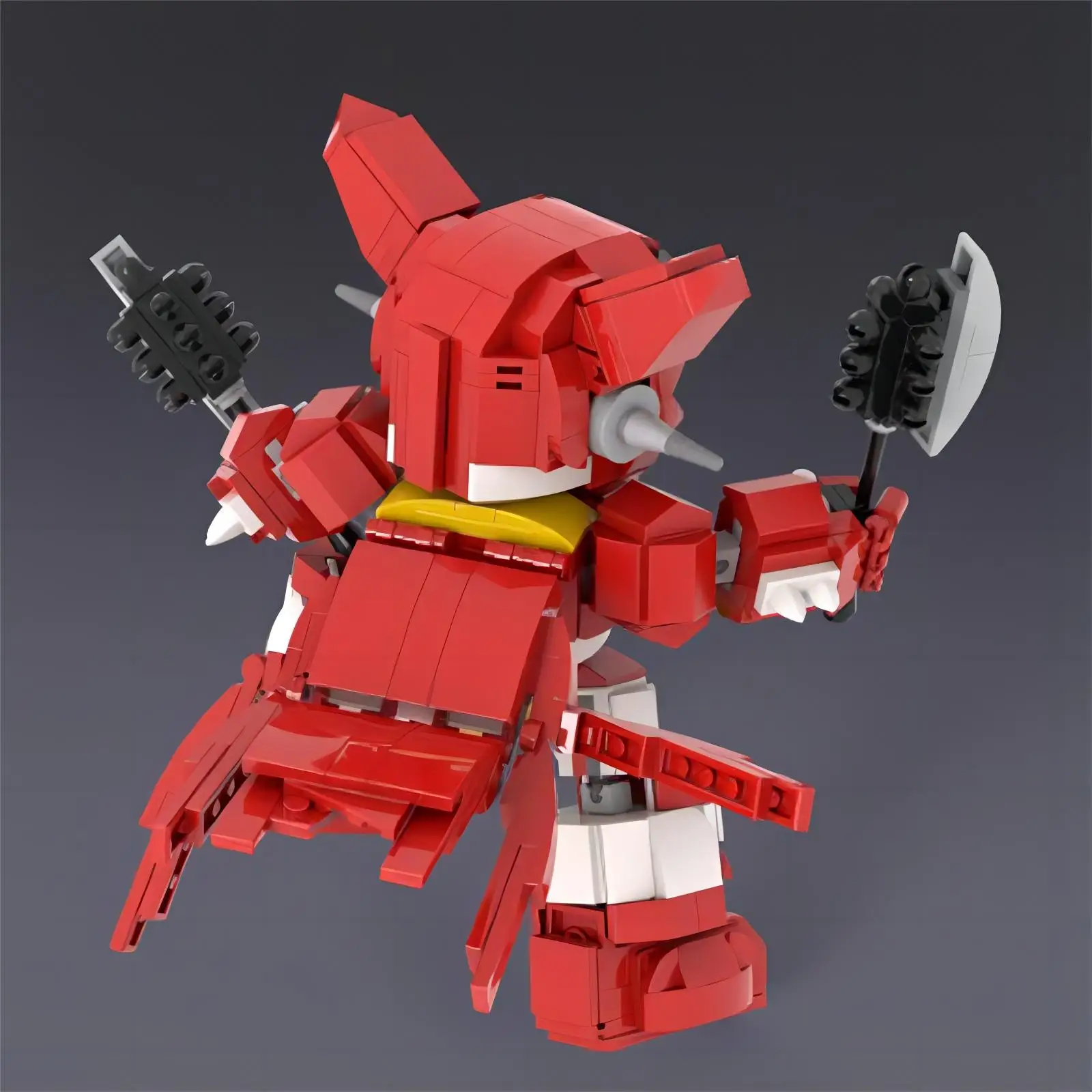 Film-Zubehör Universeller Roboter-Krieger Nr.1 Mech Bausteine Anime-Figur Puppe 3D-Modell Jungen Geburtstagsgeschenk Spielzeug Dekoration – Detail 5