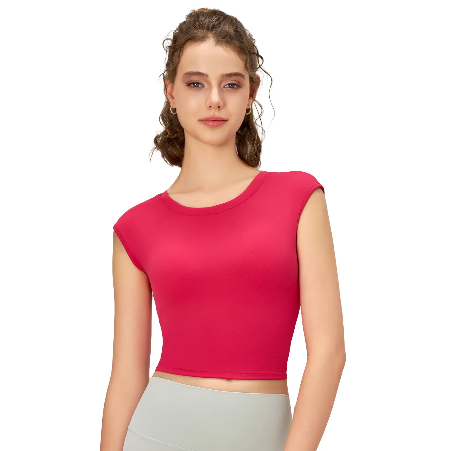 

Mermaid Curve Yoga Clothing Vest Women's Quick-drying Shockproof Long High-end Hollow-out Beauty Back Sports Vest with Chest Pad