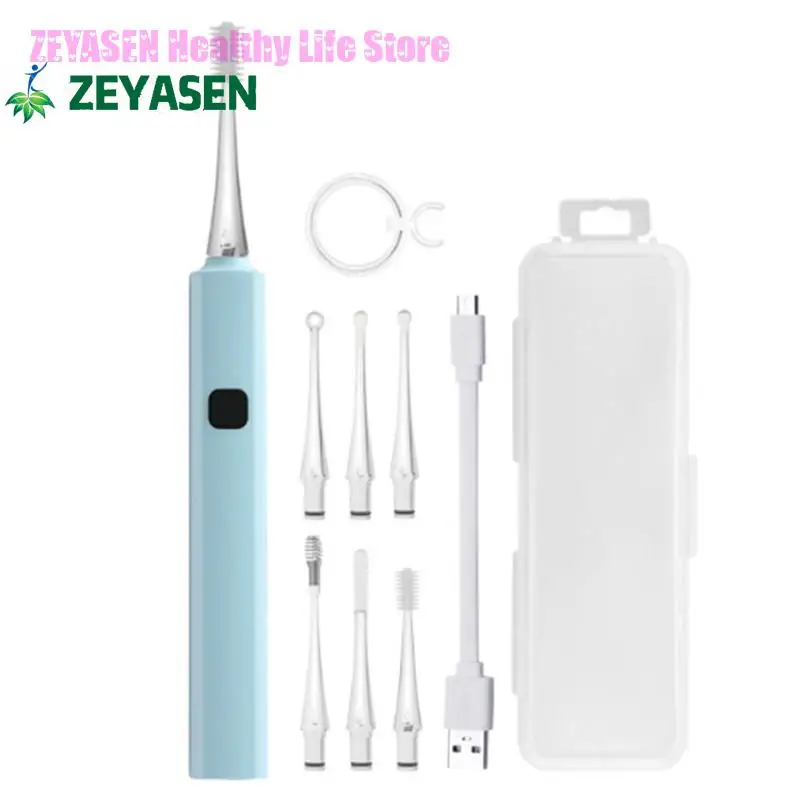 

Zeyasen Chargeable Usb Led Flashlight Ear Cleaner Endoscope Cleaning Spoon Ear Curette Magnifying Light Spoon Ear Wax Removal