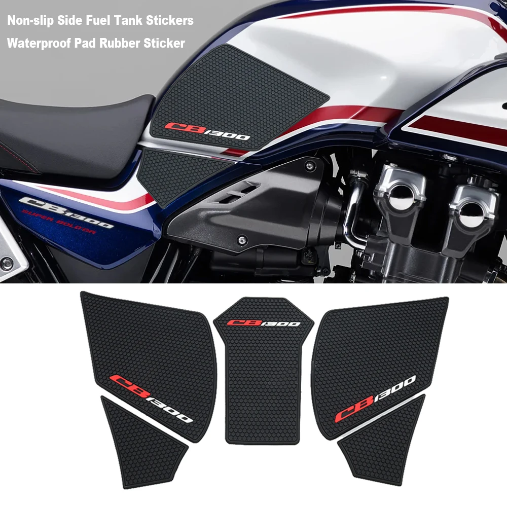 

For CB1300SB/SF CB1300SB CB1300SF Motorcycle Non-slip Side Fuel Tank Stickers Waterproof Pad Rubber Sticker CB1300 2008 - 2023