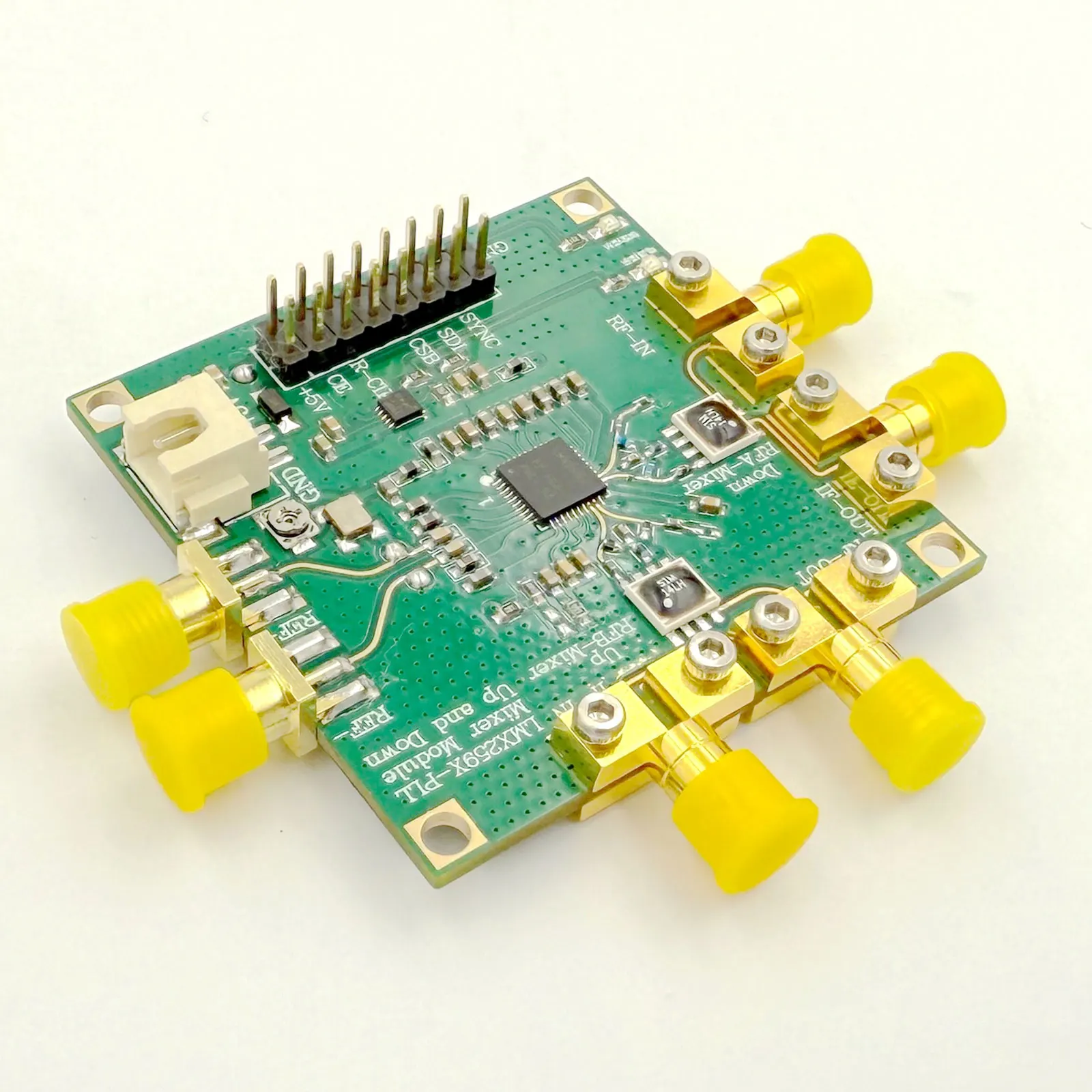 

15GHz Frequency Mixer Module LMX2595-PLL Local Oscillator Unit up and Down Mixer Type-C Charging