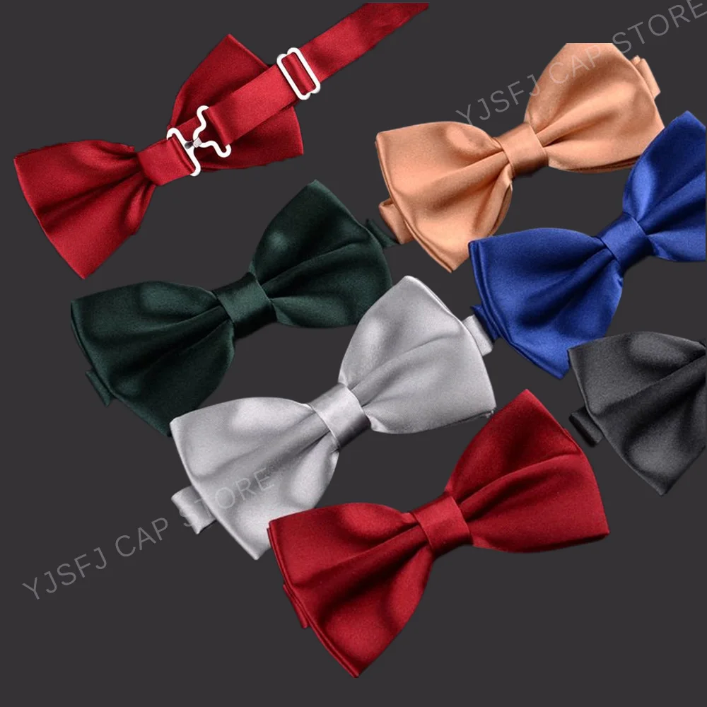 1PC Fashion Solid Colors Classic Knot Bow Tie For Gentleman Men Classic Tuxedo Bowtie Butterfly Wedding Party Gift For Men Boys