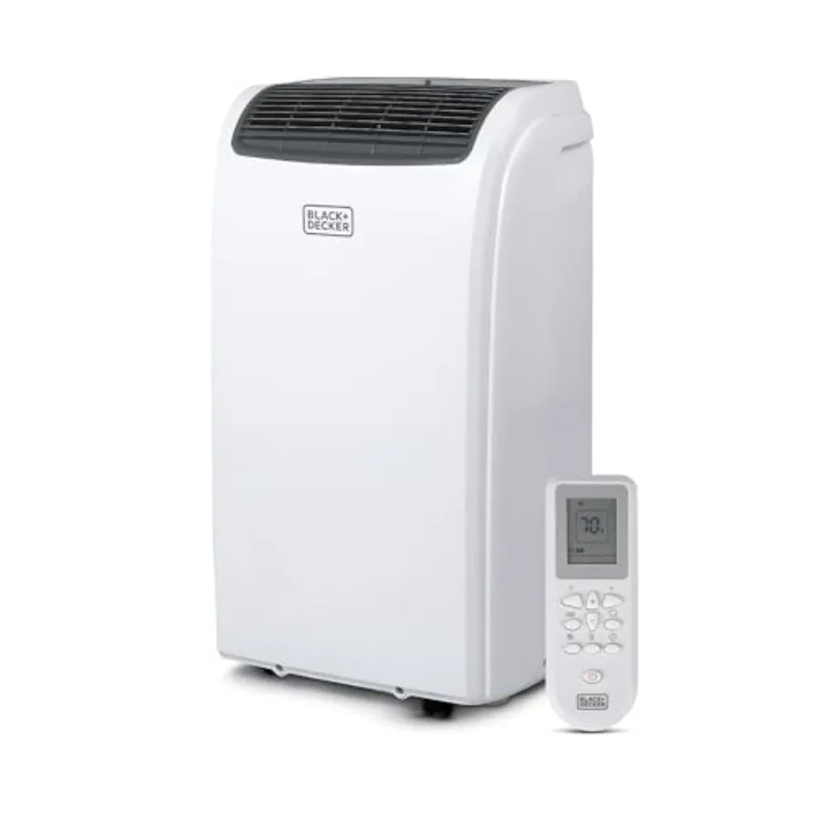 

Portable Air Conditioner for home use, white ABS plastic, white color, 12000 BTU cooling and 9000 BTU heating capacity for room