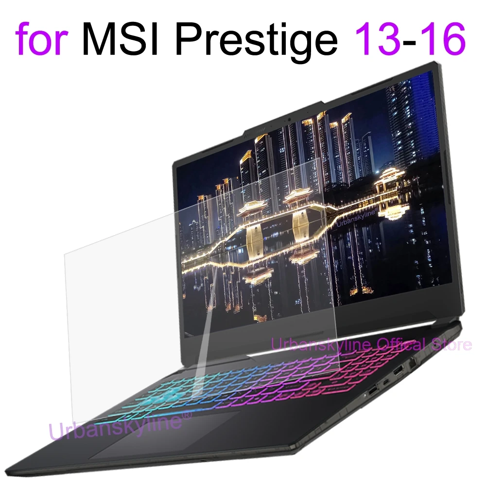 

Защитная пленка для экрана MSI Prestige 16 14 AI 13 EVO 15 PrestigePro A16 AI+ B2HV A12U C1M HD Clear Guard Matte Frosted Skin Film
