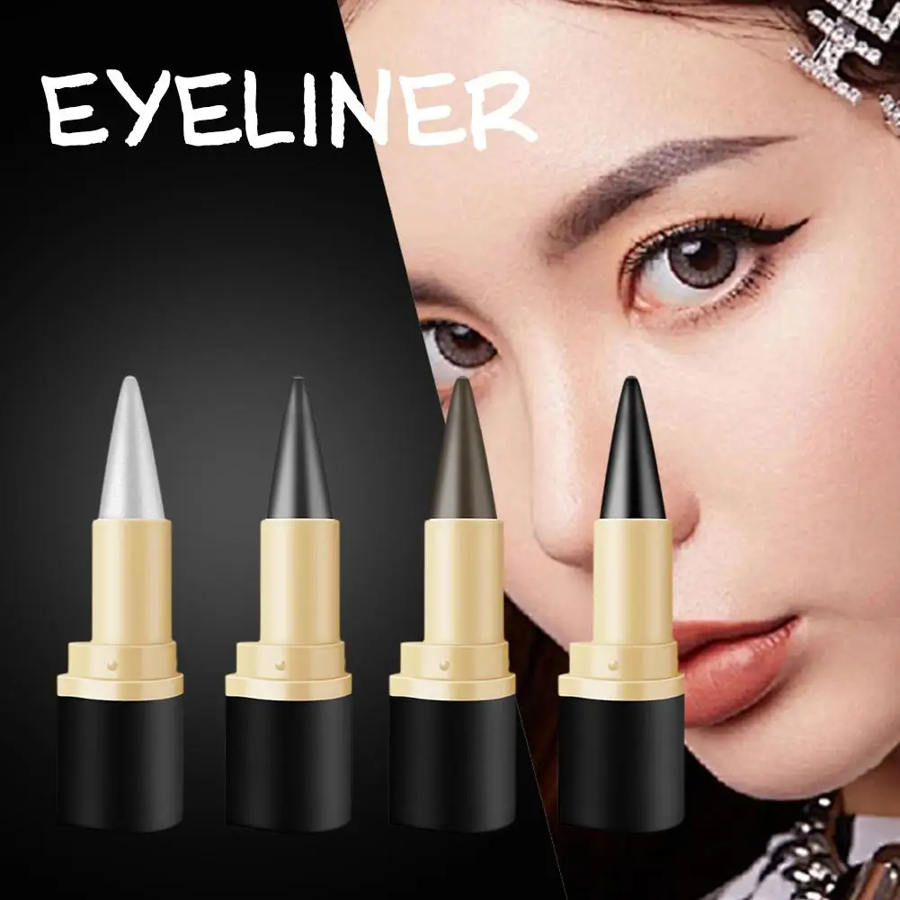 

4colors Black Eyeliner Pencil Waterproof Eye Enhancing Cosmetics Eye Lasting Thick Gel Stick Liner Smooth Smoky Solid Long P1f3