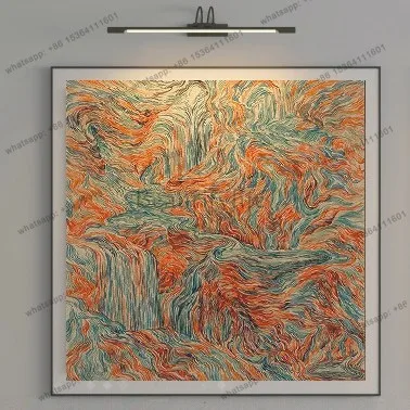 Modern abstract high-level porch decoration bedside murals vertical hanging paintings