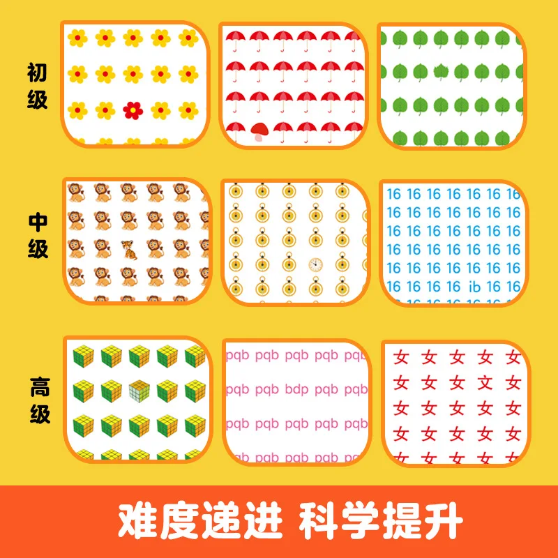 Find Different Game Concentration Training Books for 3-6 Year Old Children's Whole Brain Development Thinking Training