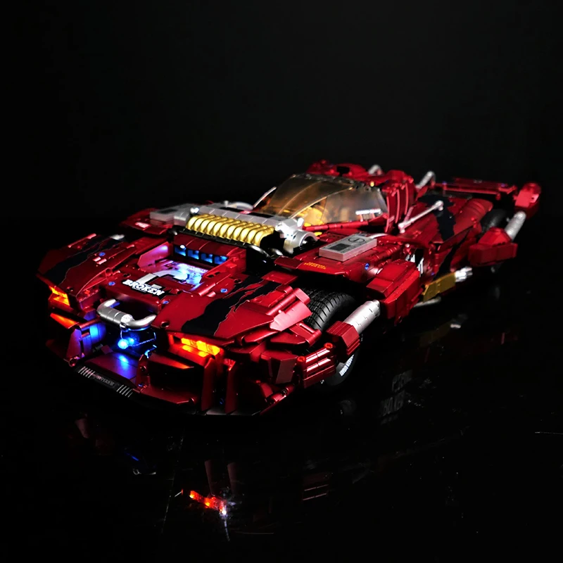 DIY LED Light Kit For LEGO GULY 10619 Technical Sports Car Building Block Set ( Only LED Light,Without Blocks Model)