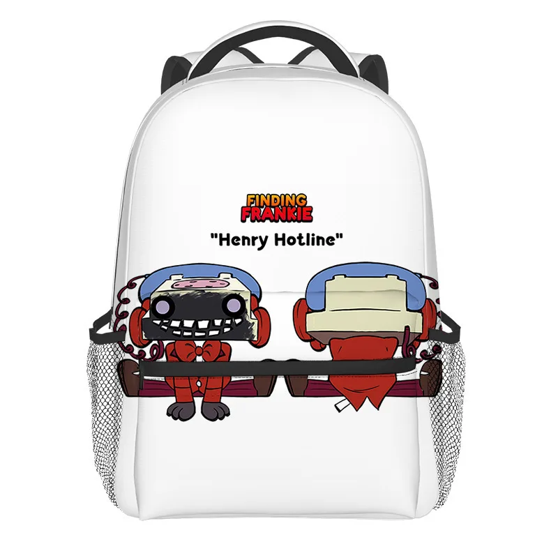 Trendy Funny Finding Frankie student Bookbag Notebook Backpacks 3D Printed Oxford Waterproof Boys/Girls Travel Backpacks
