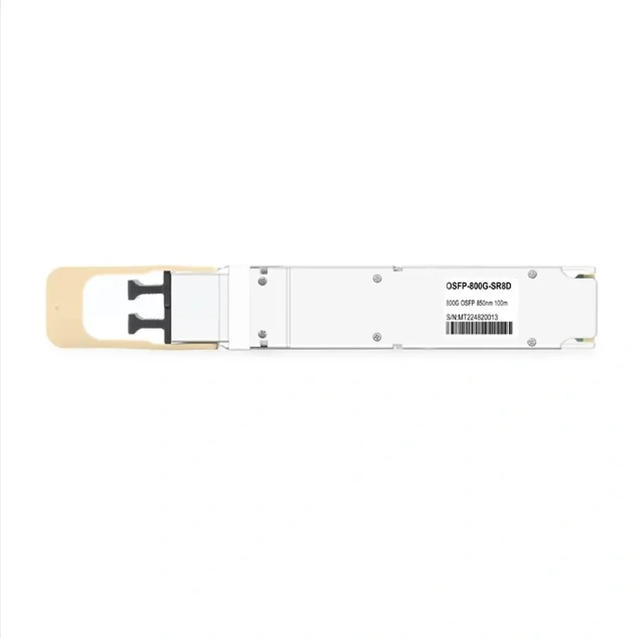 Dual Port 800Gb/s OSFP 2x400G SR8 PAM4 Optical Module 850nm 100m DOM Dual MPO for Network Communication