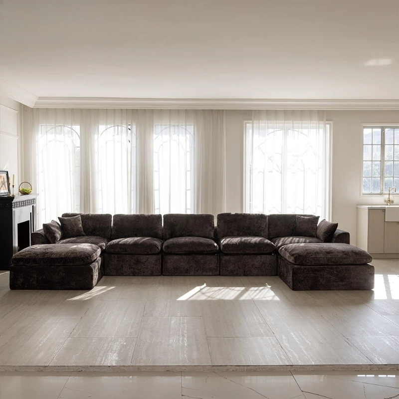 Modern simple cloud sofa combination set compression sofa living room