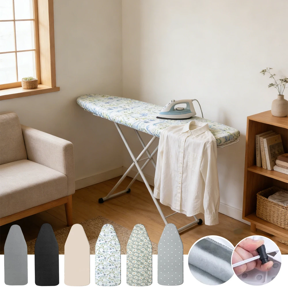Thick Anti Slip Ironing Board Cover Multi-size Silver Coated Padded Ironing Board Cover Pad 100% Cotton for Home Funda Plancha