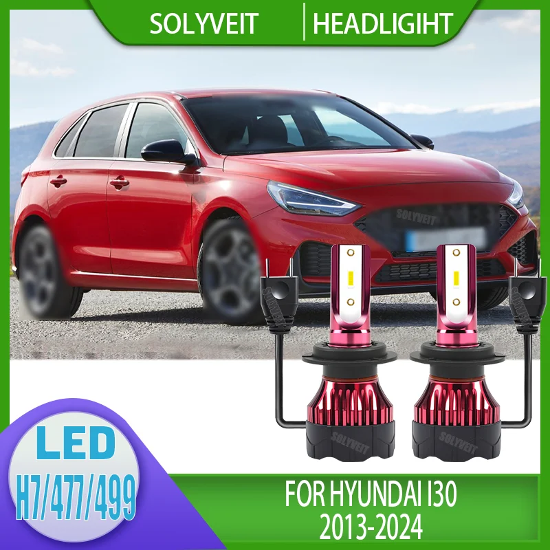 

High Quality 4pcs Auto Light LED Bulb H7 Kit 6000k White Aluminum For Hyundai i30 2013-2017 2018 2019 2020 2021 2022 2023 2024