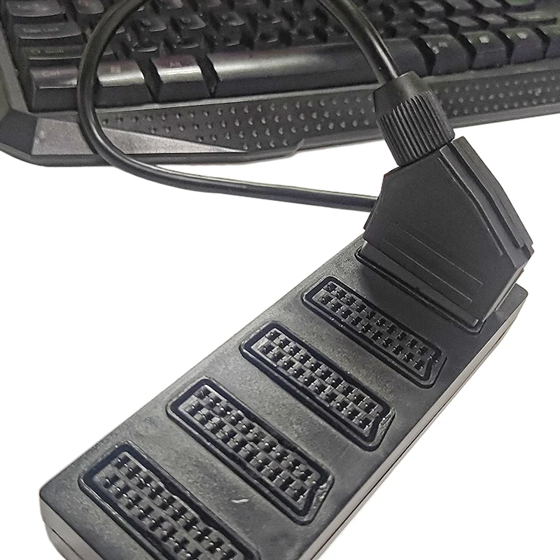 21Pin Scart 5 Way Splitter 21p Scart Male To 5 Female Adapter Connector 5 Road Scart One Divide Into Five Cable Line