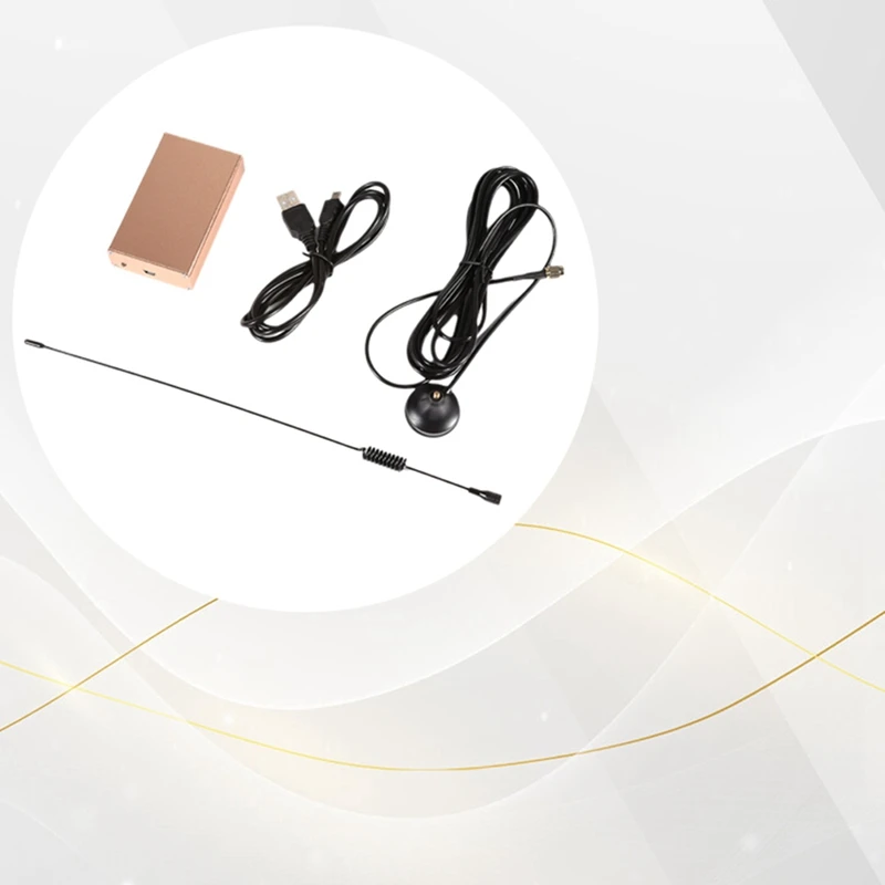 RTL-SDR Receiver 100KHZ-1.7GHZ Full-Band SDR Radio Receiver Support AM FM CW For FM Radio Walkie-Talkie Communication