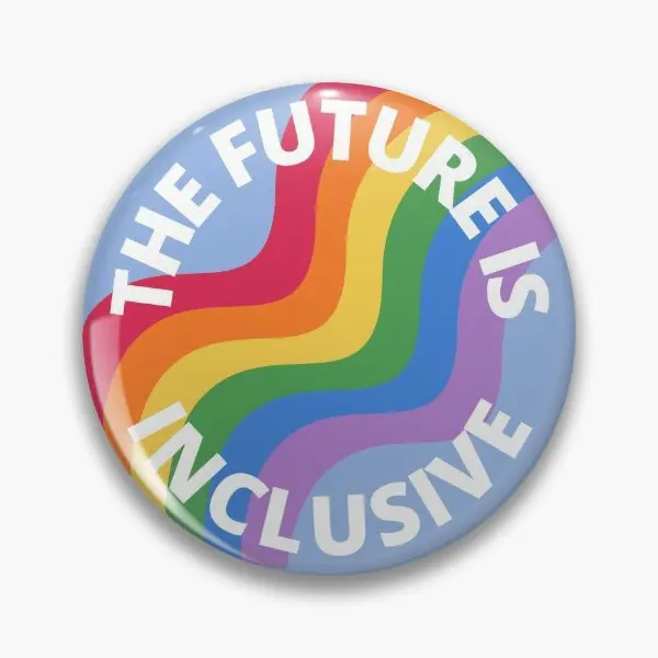 Женская Мягкая Металлическая Булавка в виде пуговицы «Будущее включено»